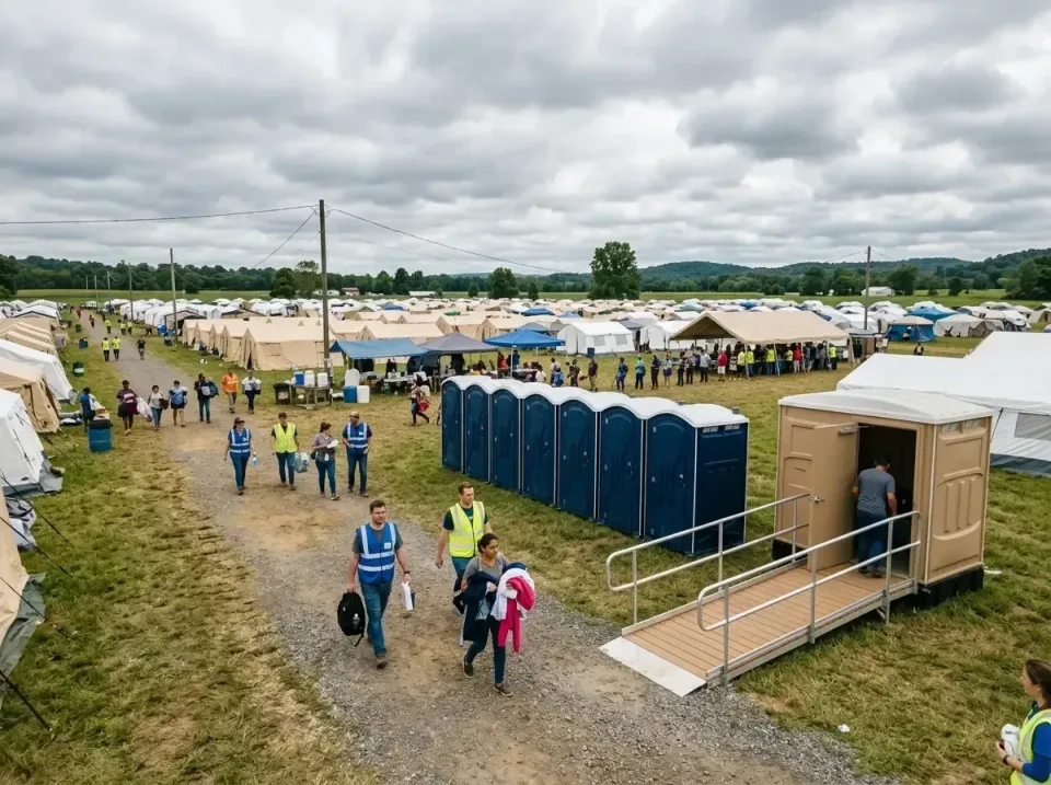 disaster-relief-camp-restrooms-010 — frequently asked questions, Dumpster & Portable Bathrooms Rental in High Ridge, MO